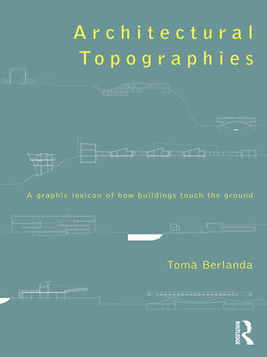 cover image of Architectural Topographies